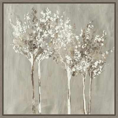 Dusky (Trees) by Allison Pearce Framed Canvas Art