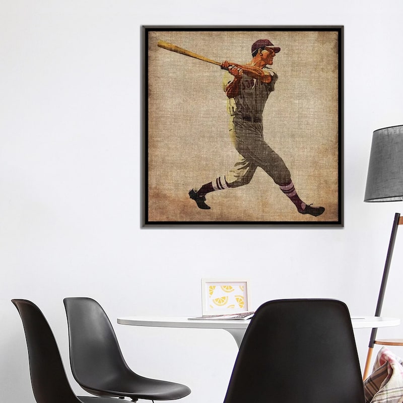 iCanvas "Vintage Sports VI" by John Butler Framed
