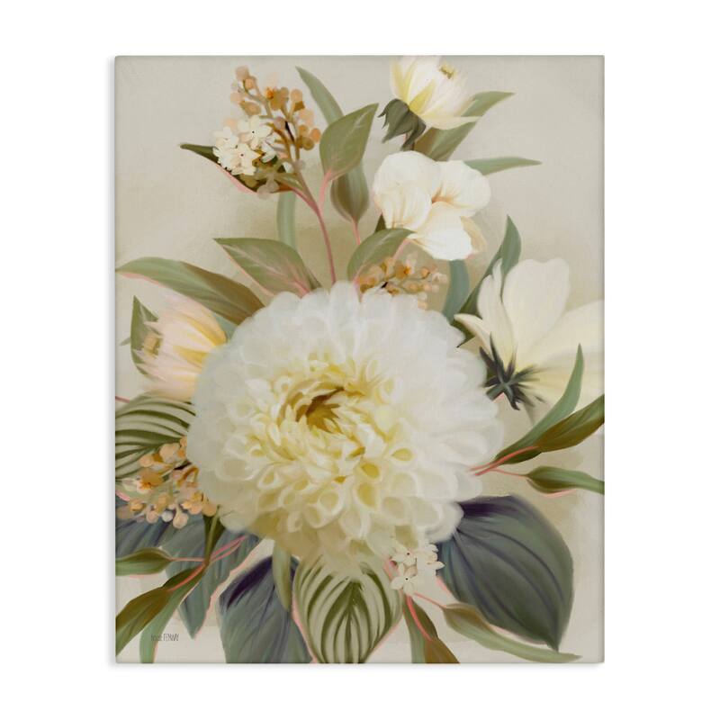 Stupell Elegant Dahlia Bundle Canvas Wall Art Design By House Fenway - 30 x 40