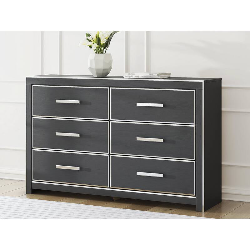 Signature Design by Ashley Ravalori Black Dresser