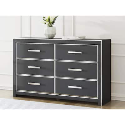 Signature Design by Ashley Ravalori Black Dresser