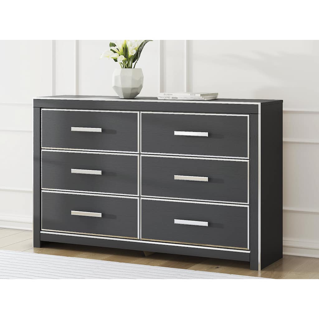 Signature Design by Ashley Ravalori Black Dresser