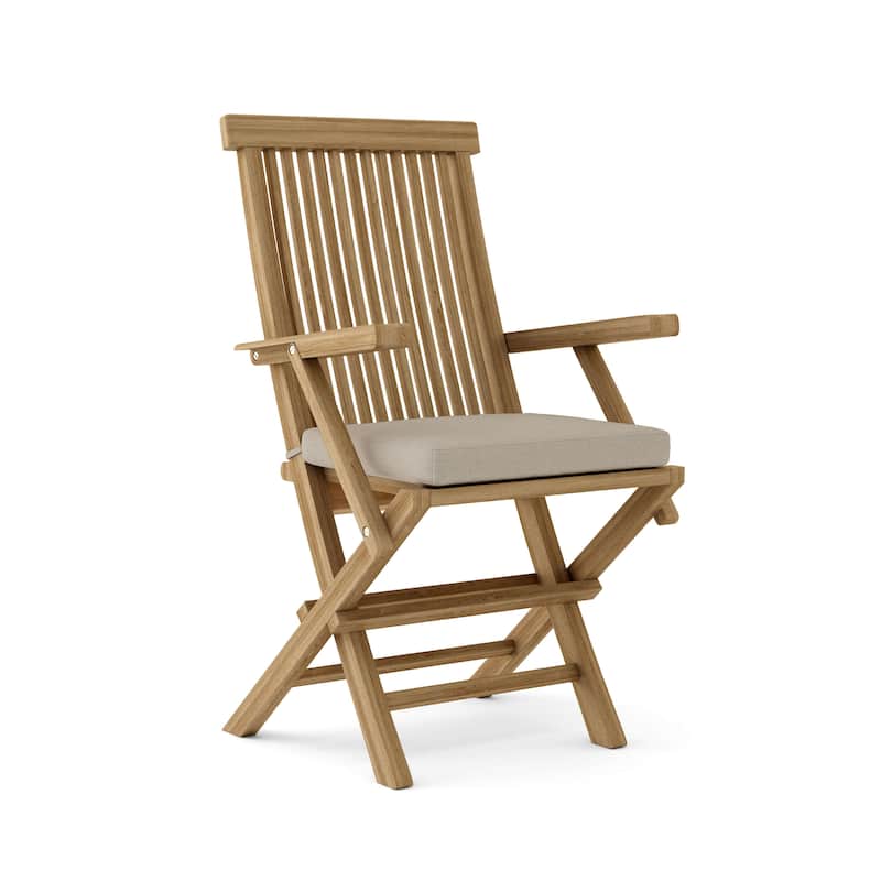 Classic Teak Outdoor Dining Chair - Foldable (Set of 2)