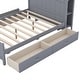 preview thumbnail 8 of 6, Full Size Platform Bed with Drawers and Storage Shelves