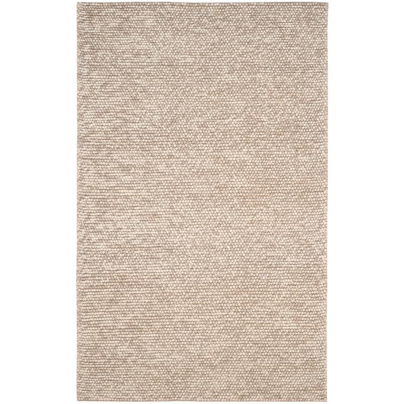 SAFAVIEH Handmade Natura Gerta Wool Rug - 6' Square - Beige - Square