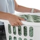 preview thumbnail 7 of 6, Sterilite 1.5 Bushel Rectangular Plastic Laundry Basket Bins, White, 12 Pack - 24 x 17.38 x 10.38 inches