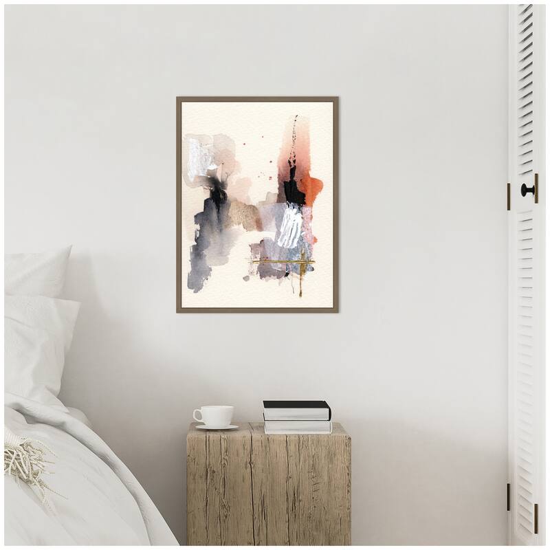 Kate and Laurel Sylvie Urban Wanderer 1 Framed Canvas by Xizhou Xie