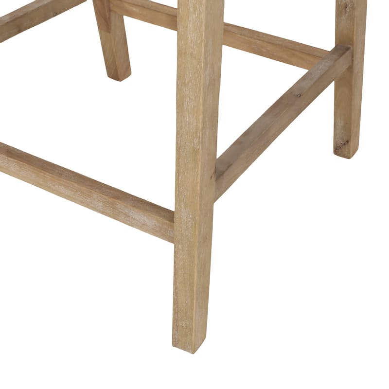 Christopher Knight Home Cataldo Fabric Upholstered Wood and Cane 25.5-Inch Counter Stools (Set of 2)