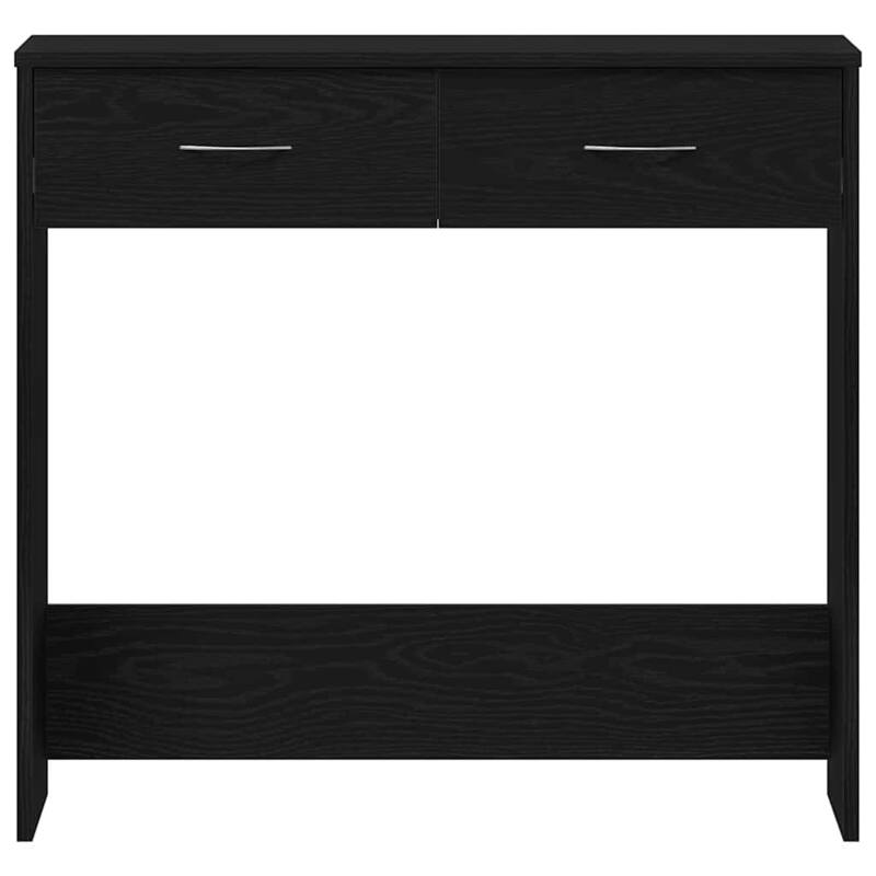 vidaXL Desk Black Oak 31.50 x 15.75 x 29.53 in Engineered Wood