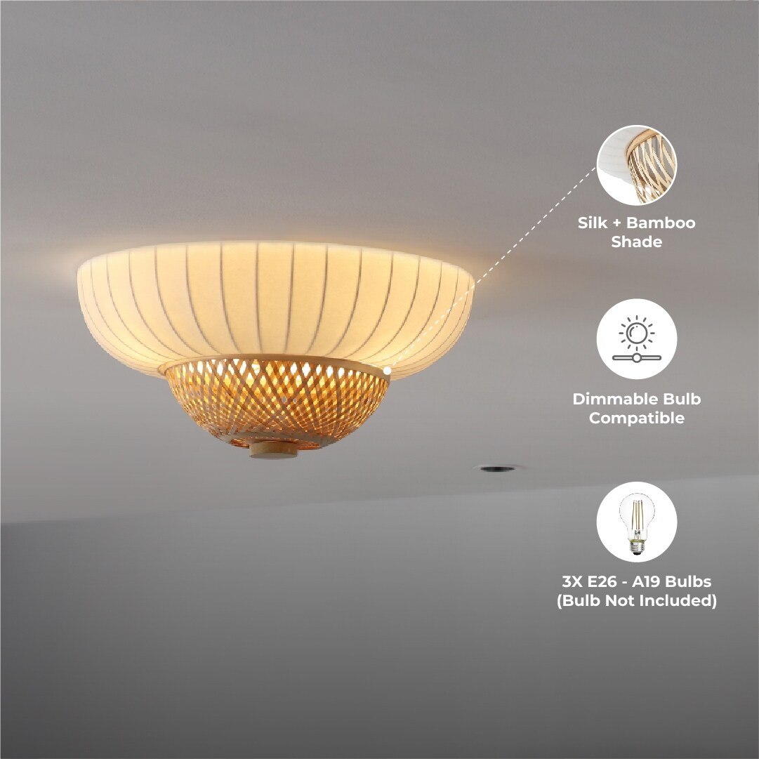店内商品がすべてレジにて半額！！ Boho-Chic Japanese - Hikari 3 Woven With Light Ceiling Light テープ・マスキングテープ