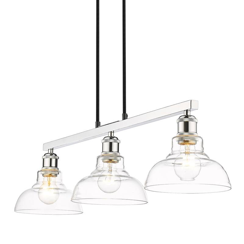 Carver 3 Light Semi-Flush