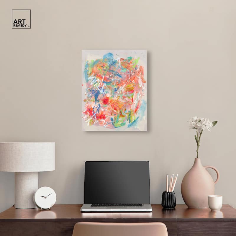 Swirling Hues II Canvas by Art Remedy, Gallery Wrapped