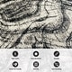preview thumbnail 5 of 19, World Rug Gallery Distressed Abstract Black / Ivory / Gray Area Rug