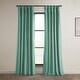 preview thumbnail 28 of 125, Exclusive Fabrics Heritage Plush Velvet Curtain (1 Panel) Light Teal Green - 50 X 108