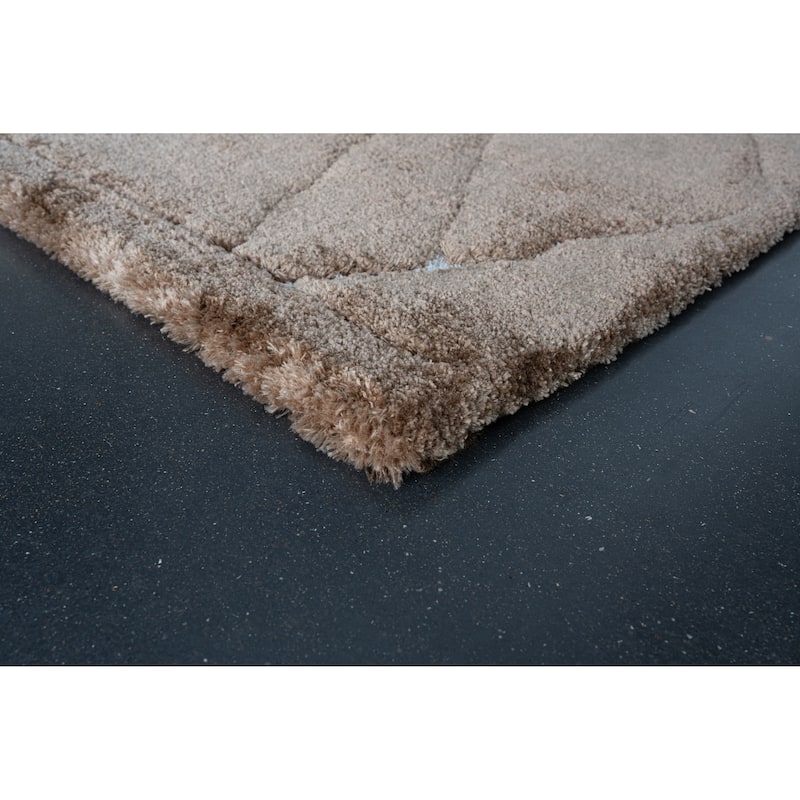 Nina Madison Brown, Copper, Rust and Ivory Recycled Polyester Area Rug - 9' x 12'