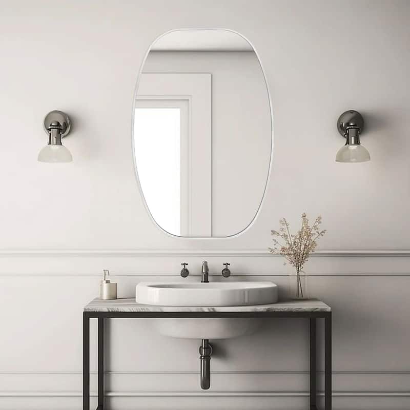 Oval Wall Mirror Bathroom Mirror for Over Sink