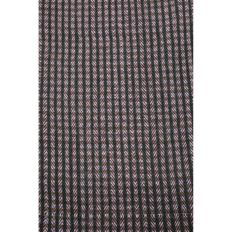 Fabdivine Handmade Check Lines Block-Printed Throw Blanket - Handwoven Cotton with Unique Fringe Knots 90x54