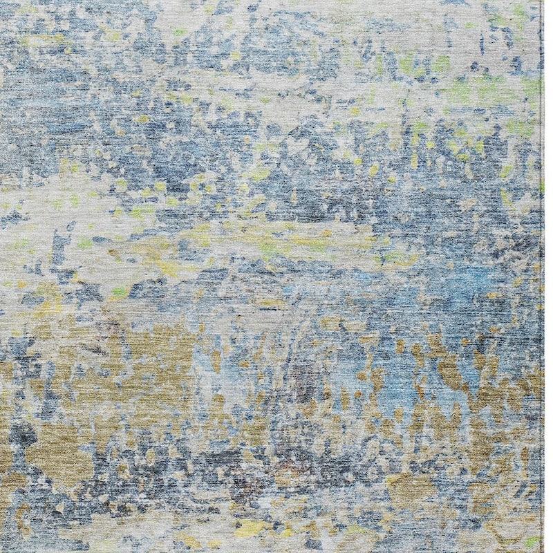 HomeRoots Abstract Transitional Rectangle Outdoor Rug