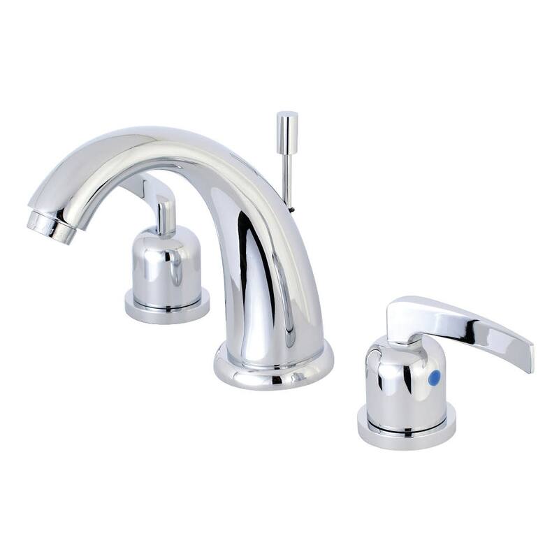 Kingston Brass Centurion 1.2 GPM Widespread Bathroom Faucet with Flat - Polished Chrome