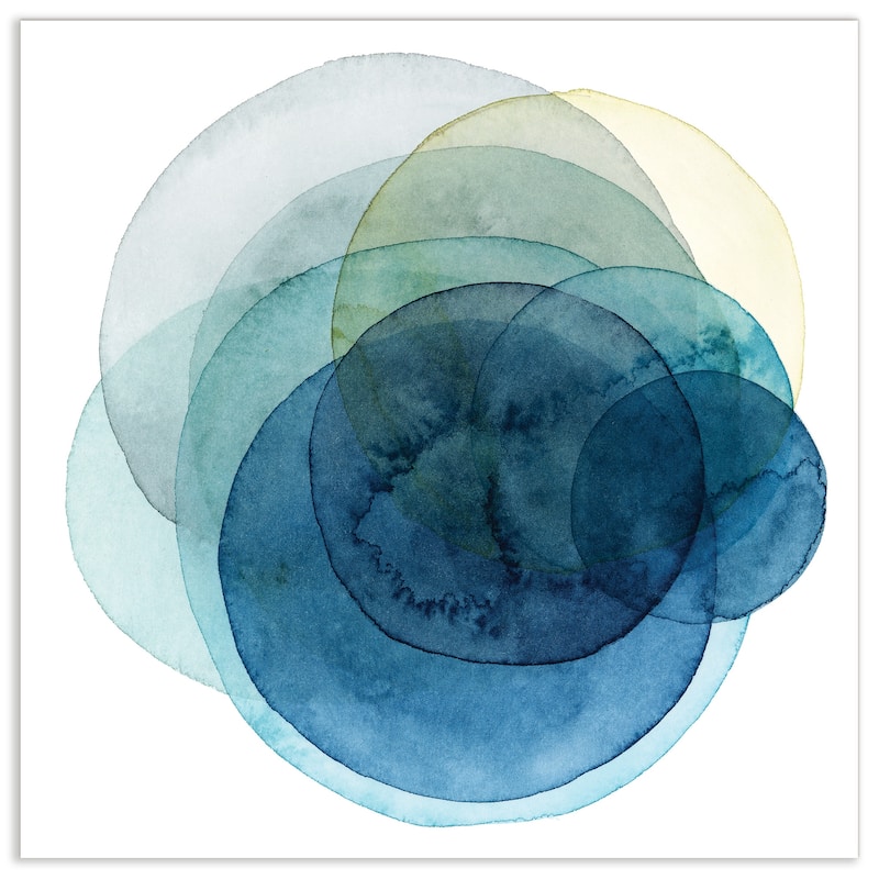 Empire Art"Evolving Planets I" Frameless Tempered Art Glass Wall Art
