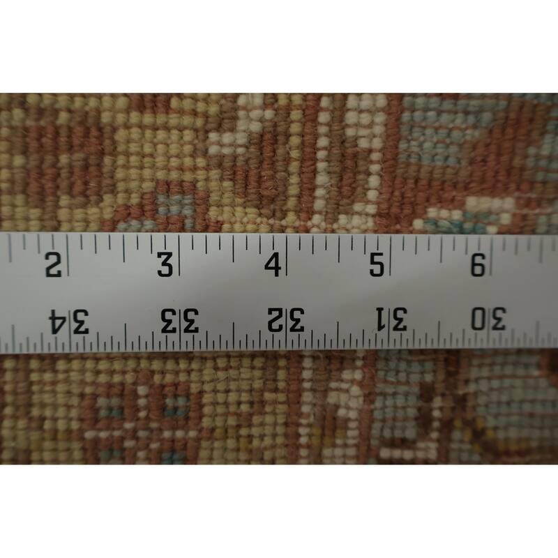 Hand Knotted Oriental 100% Wool Carpet Traditional All-Over Navy Blue & Blues Ziegler Area Rug - 4' 0'' X 2' 0''