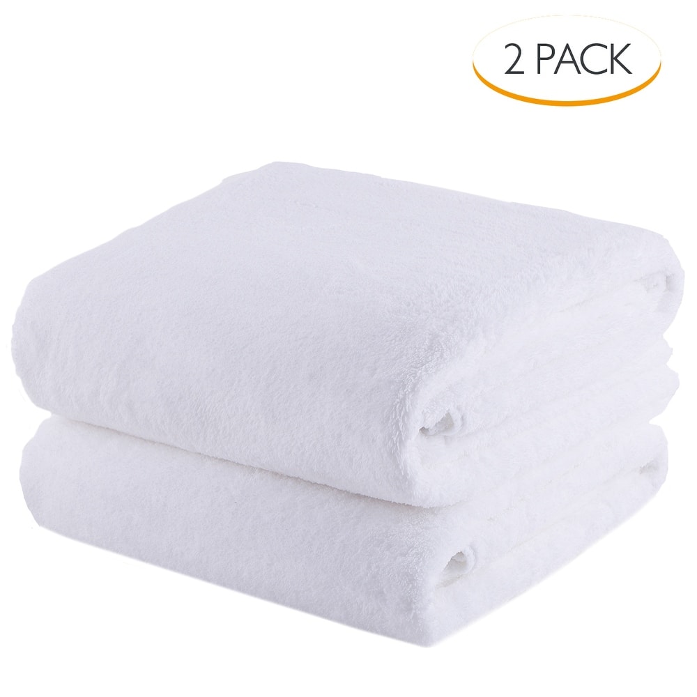2 Pack Coral Fleece Towel Set Hotel SPA Bath Towels