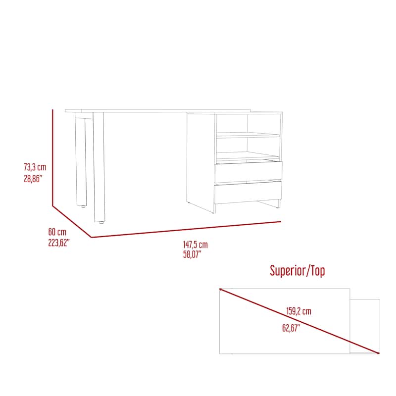 Writing Desk for Office,Living Room ,Apartment, Light Gray