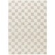 preview thumbnail 11 of 48, Livabliss Urban Shag Scandinavian Checkered Area Rug. 2' 7" x 7' 3" - Cream/Light Beige
