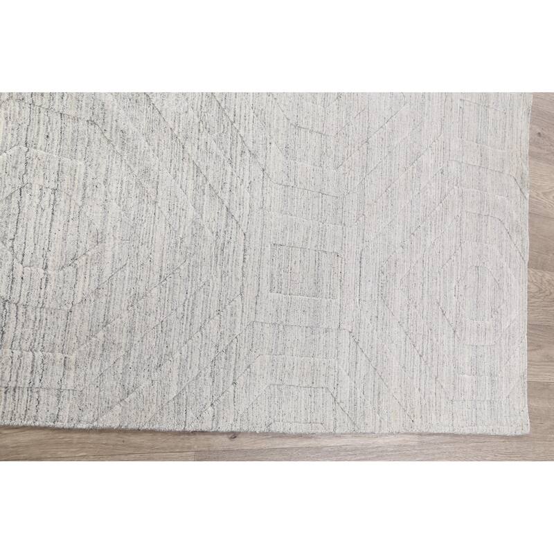 Contemporary Geometric Gabbeh Oriental Area Rug Wool Hand-knotted - 4'10" x 7'8"