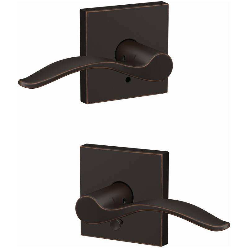 Schlage Custom Pennant Passage or Privacy Door Lever Set with Collins