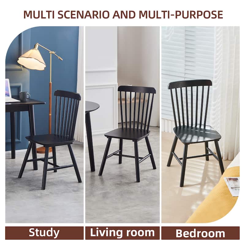 4 Pieces of Dining Chair,Rubber Wood Material, Dining Chair, Solid Wood Chair, Solid Wood Dining Table Chair, Living Room Chair