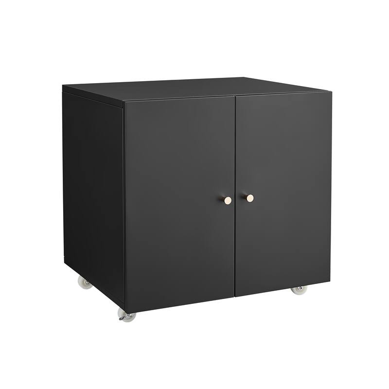 Printer Stand with Wheels, Mobile Filing Cabinet