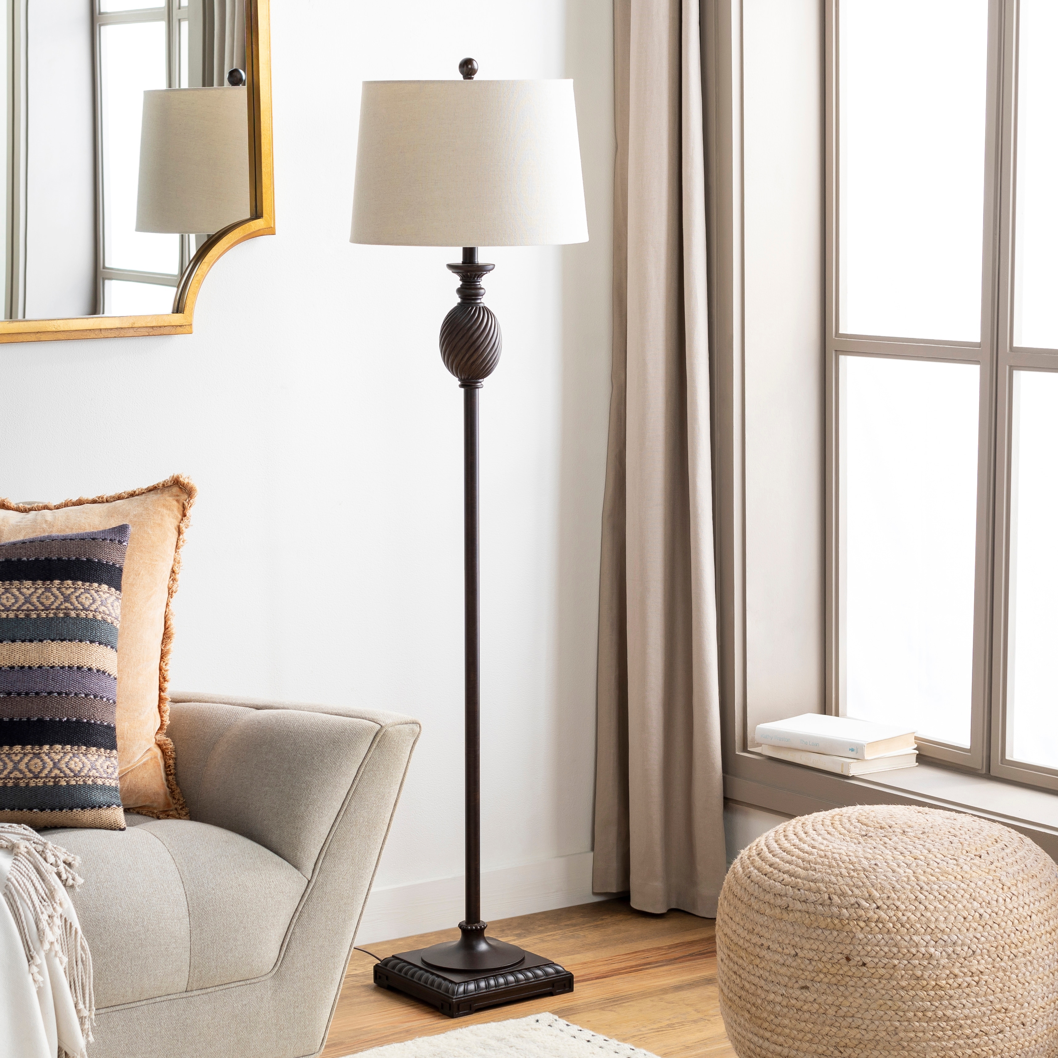 Artistic Weavers Trumyn Traditional Floor Lamp - 59"H x 15"W x 15"D