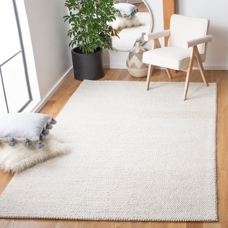 SAFAVIEH Handmade Natura Adriena Wool Rug - 9' x 12' - Ivory