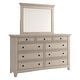 preview thumbnail 20 of 32, Ediline 9-Drawer Wood Modular Storage Dresser and Mirror by iNSPIRE Q Classic Antique White Dresser WITH Mirror