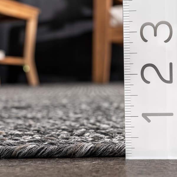 dimension image slide 7 of 8, Nuloom Wynn Braided Indoor/Outdoor Area Rug
