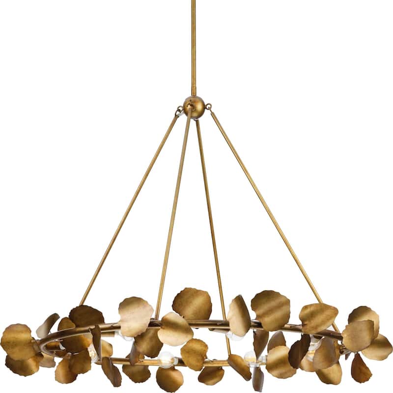 Progress Lighting P400360 Laurel 8 Light 38" Wide Ring Chandelier - Gold Ombre