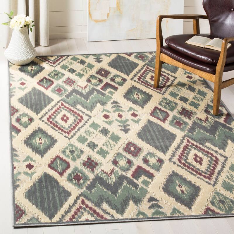 SAFAVIEH Paradise Marianna Modern Viscose Rug - 8' x 11'2" - Grey/Multi