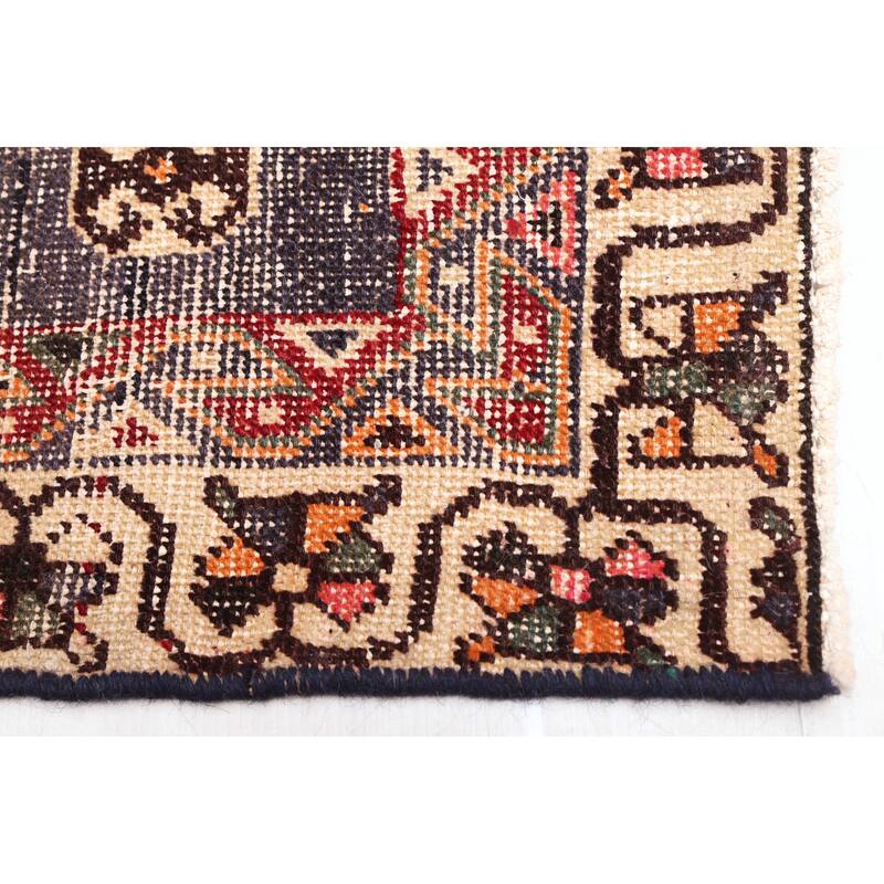 ECARPETGALLERY Hand-knotted Antalya Vintage Dark Red Wool Rug - 4'7 x 6'4