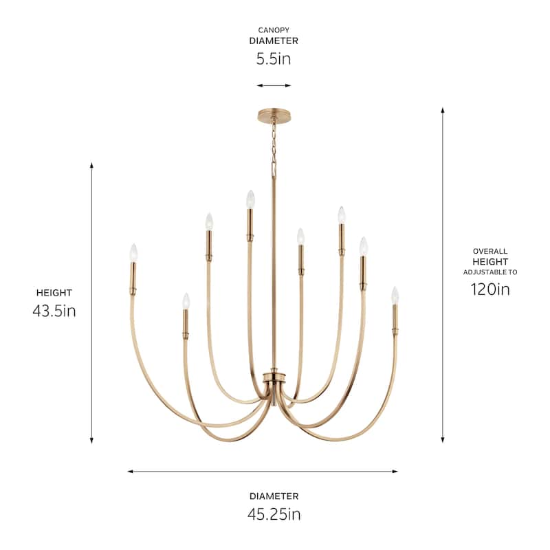 Kichler Lighting Malene Candle Chandelier