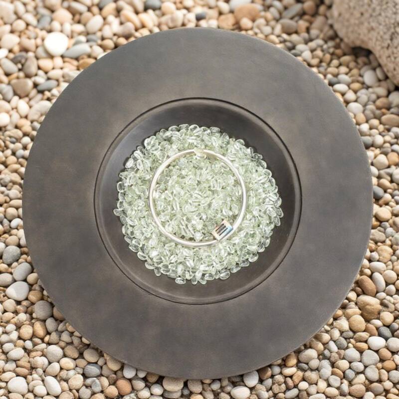 GDFStudio - Modern Outdoor 36'' Propane Gas Fire Pit Table with Hidden Tank Storage & Removable Steel Lid, Cover Included