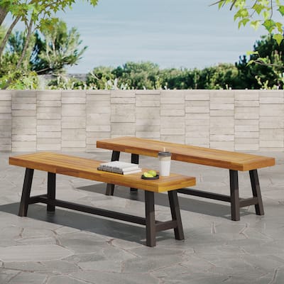 Outdoor Carlisle Benches,(Set Of 2)
