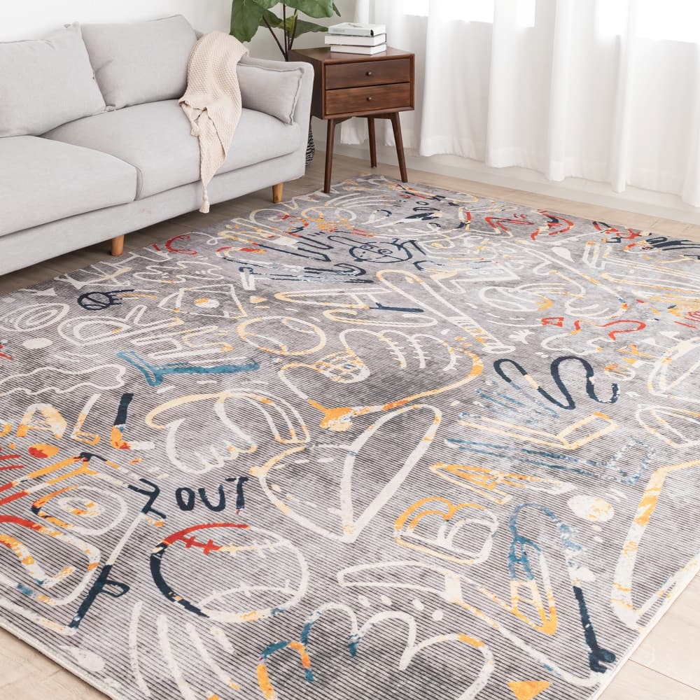 Katie Merz SPORTSGLYPHS Baseball Area Rug