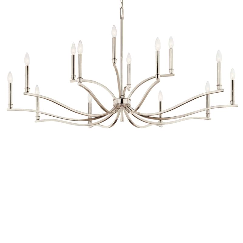Kichler 52698 Malene 14 Light 53" Wide Taper Candle Style Chandelier