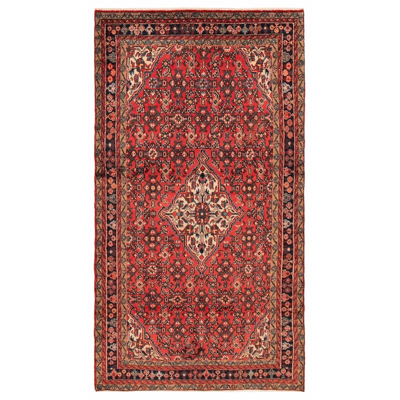Andelz Red Rug 4'10" x 8'10" - 4'10 x 8'10 - Red - 4'10 x 8'10