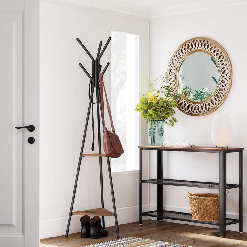 Coat Hanger Stand - 19.5"D x 19.5"W x 70.5"H