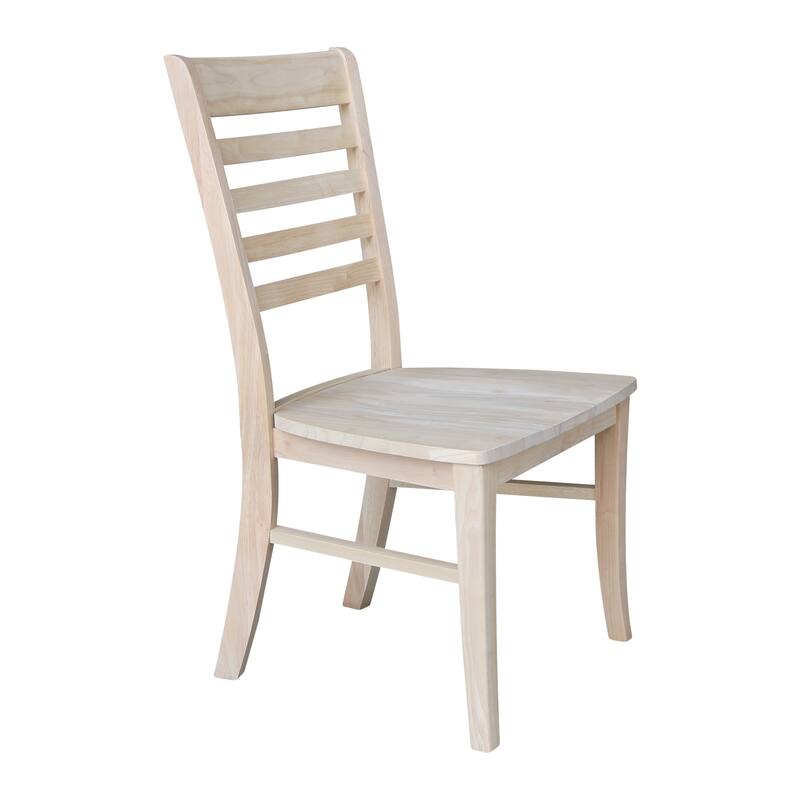 International Concepts Solid Wood Roma Ladderback Dining Chairs, Set of 2