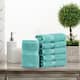 Marche Egyptian Cotton 6 Piece Face Towel Set by Miranda Haus - Turquoise