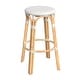 preview thumbnail 75 of 89, Tobias Rattan Round Bar Stool