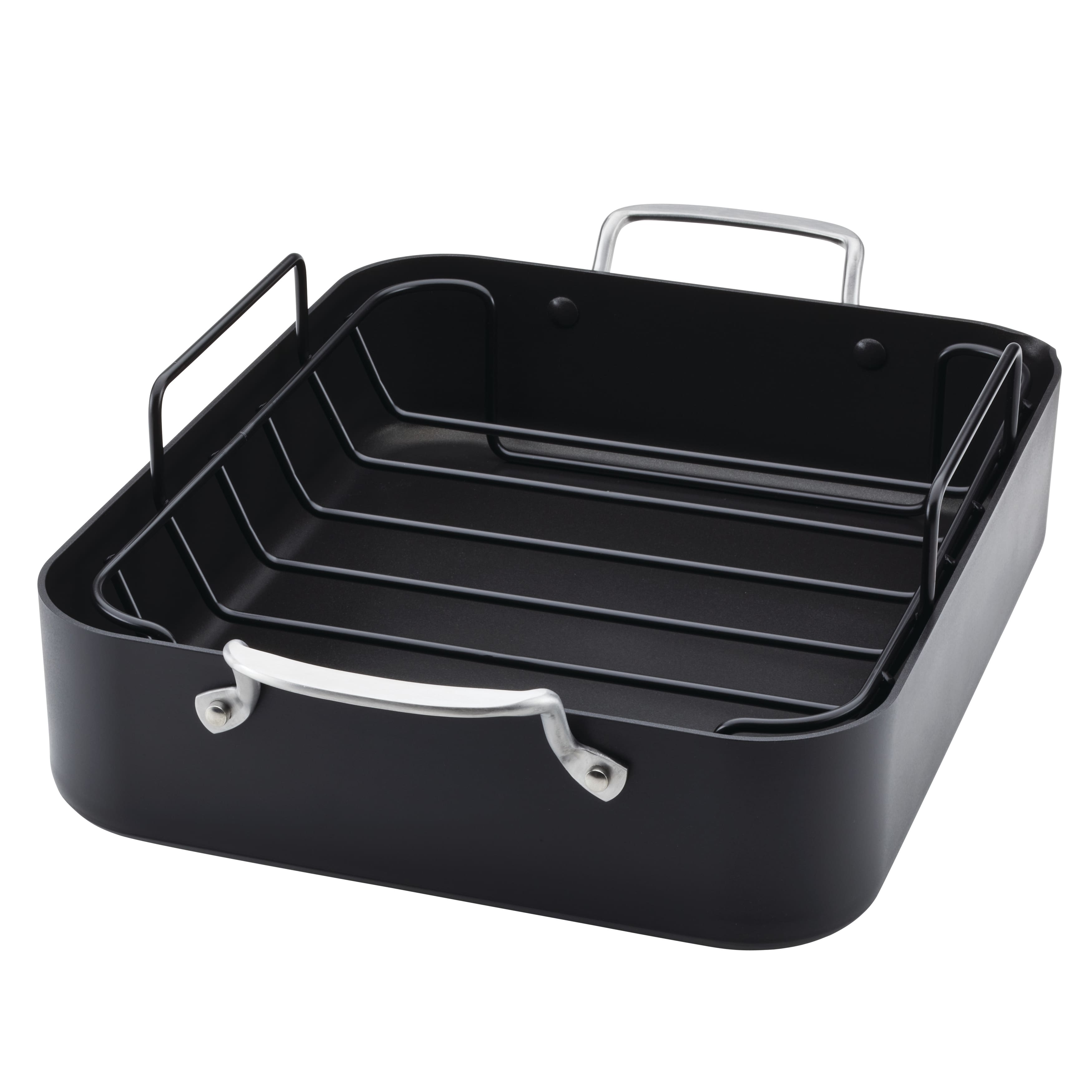 KitchenAid Hard Anodized Roaster with Removable Nonstick Rack, 13Inch